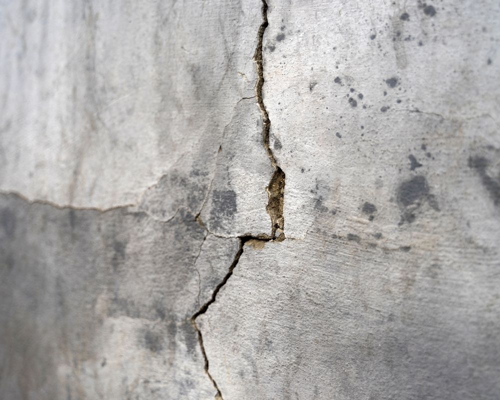 cracks in foundation or settling